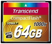 Карта памяти TRANSCEND  TS64GCF1000, 64Gb,  Compact Flash 
